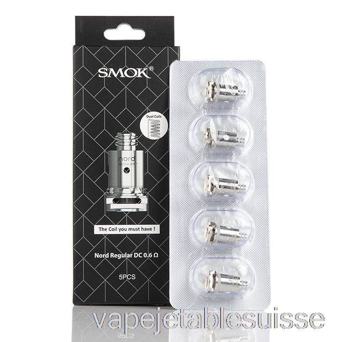 Vape Suisse Smok Nord Bobines De Remplacement 0.6ohm Nord Bobines Cc Régulières
